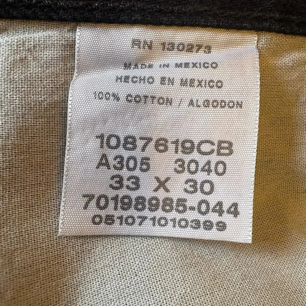 Rustler by Wrangler Men’s Jeans 33x30 Black Regular Fit Straight Leg NWT